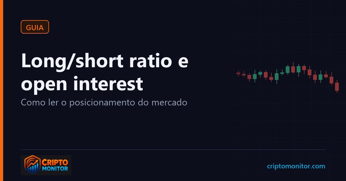 Long/short ratio e open interest: como ler o posicionamento do mercado cripto