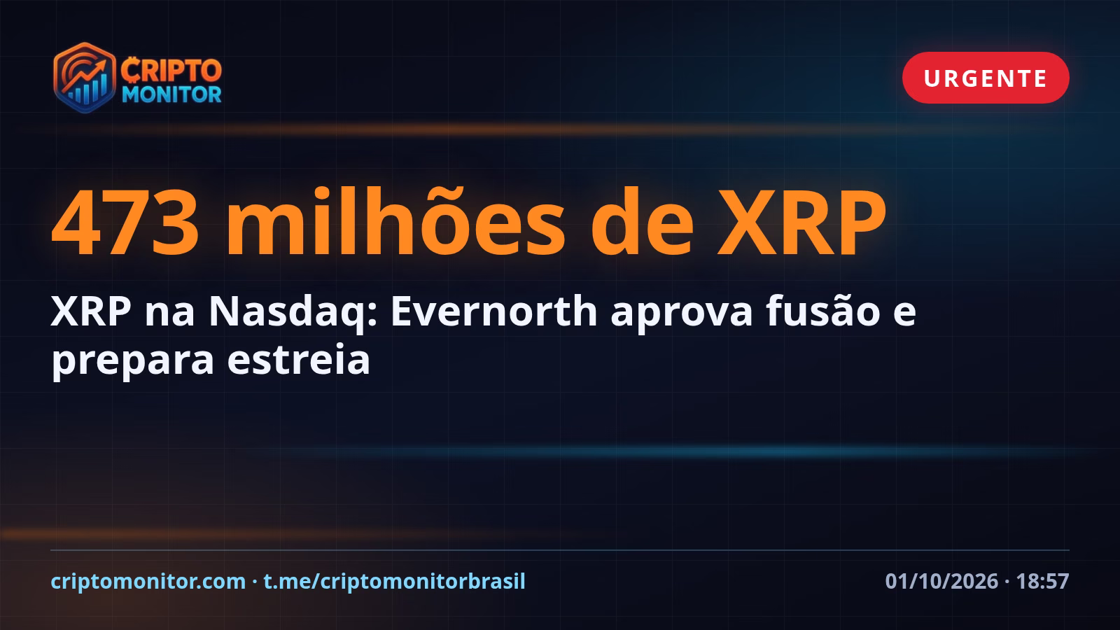 XRP na Nasdaq: Evernorth aprova fusão e prepara estreia
